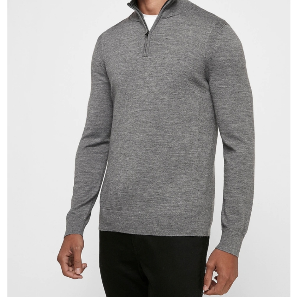 Merino Wool Blend Thermal Sweater